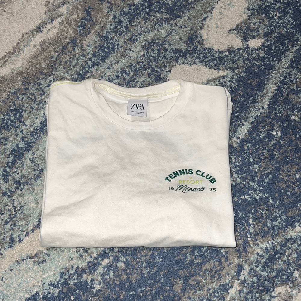 zara tennis club t-shirt